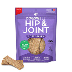 Friandises DOGSWELL pour hanches et articulations, textures savoureuses pour chiens actifs.
