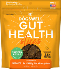 DOGSWELL Gut Health Slices : tranches de poulet en sachet 226 g pour récompenser