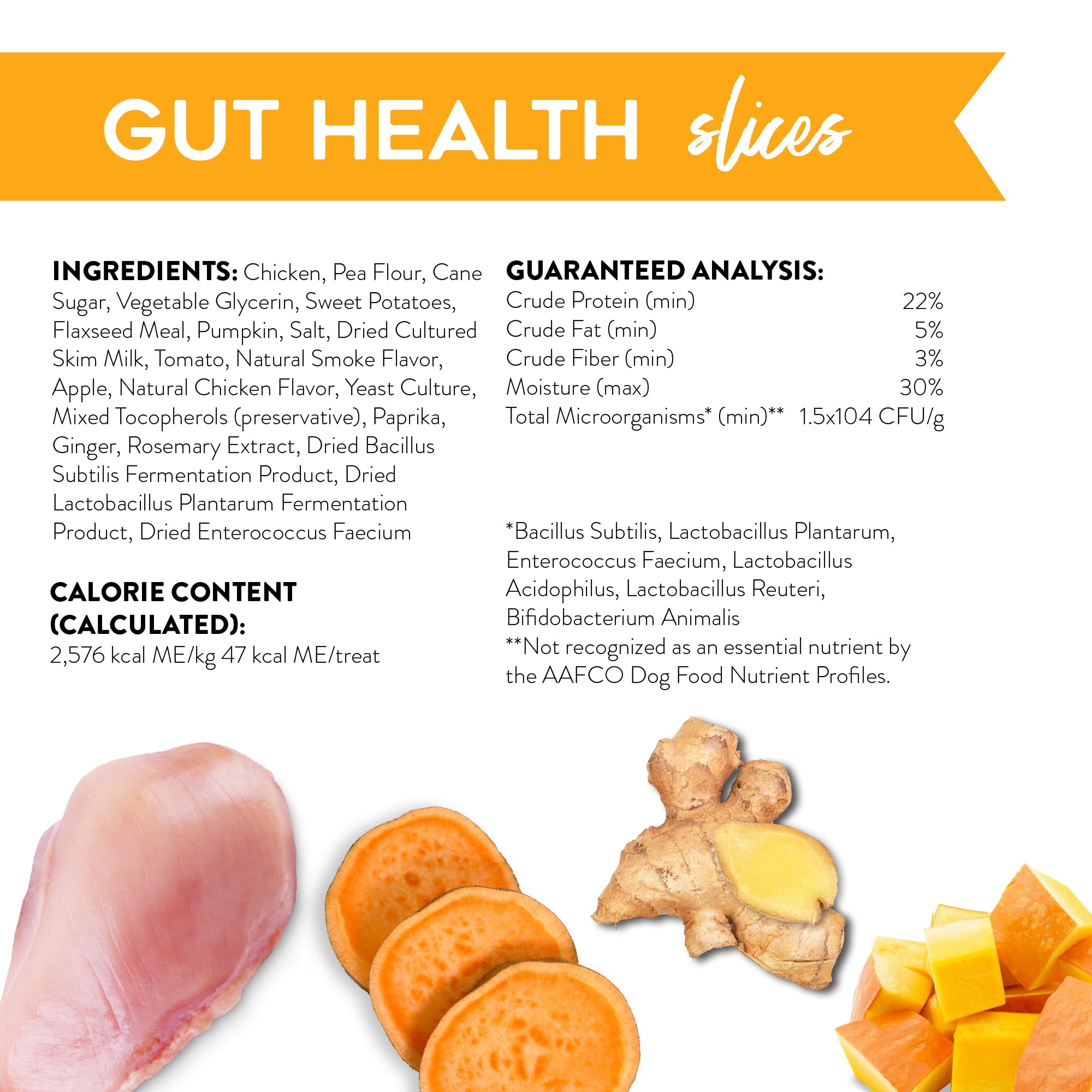 DOGSWELL Gut Health Slices - texture des tranches visible et appétissante