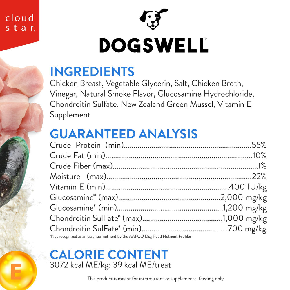 DOGSWELL premier ingrédient poulet, protéine naturelle.