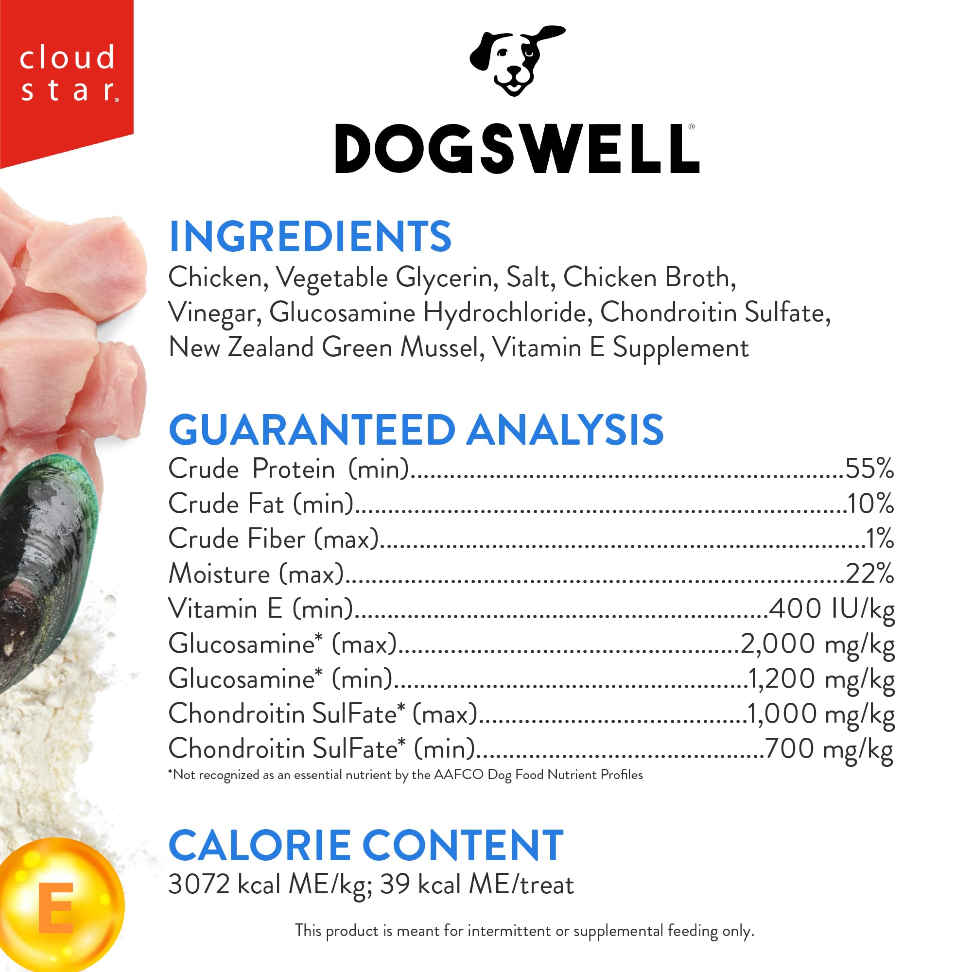 Dogswell proteine-elevee: apport proteique eleve pour soutenir les muscles.