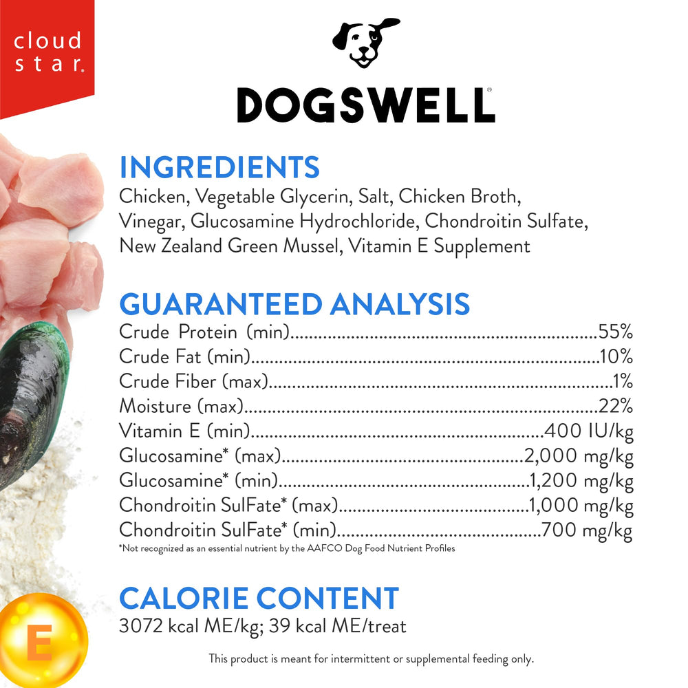 Dogswell proteine-elevee: apport proteique eleve pour soutenir les muscles.
