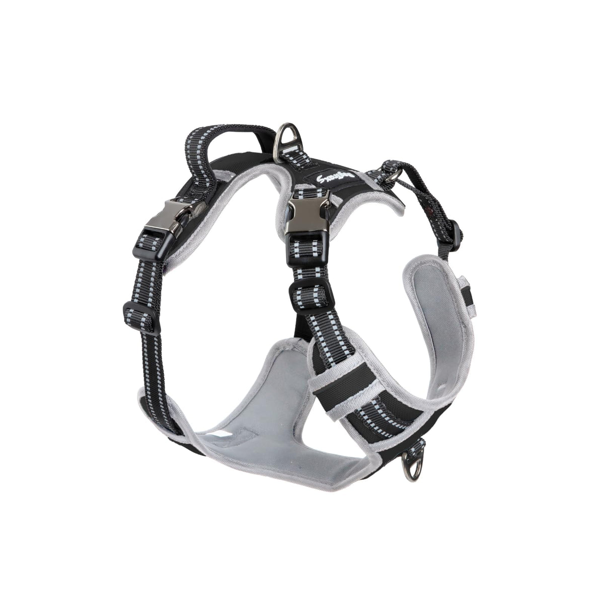 DogTraxs harnais step-in pour chien grand, vue avant, facile à enfiler lors des promenades.