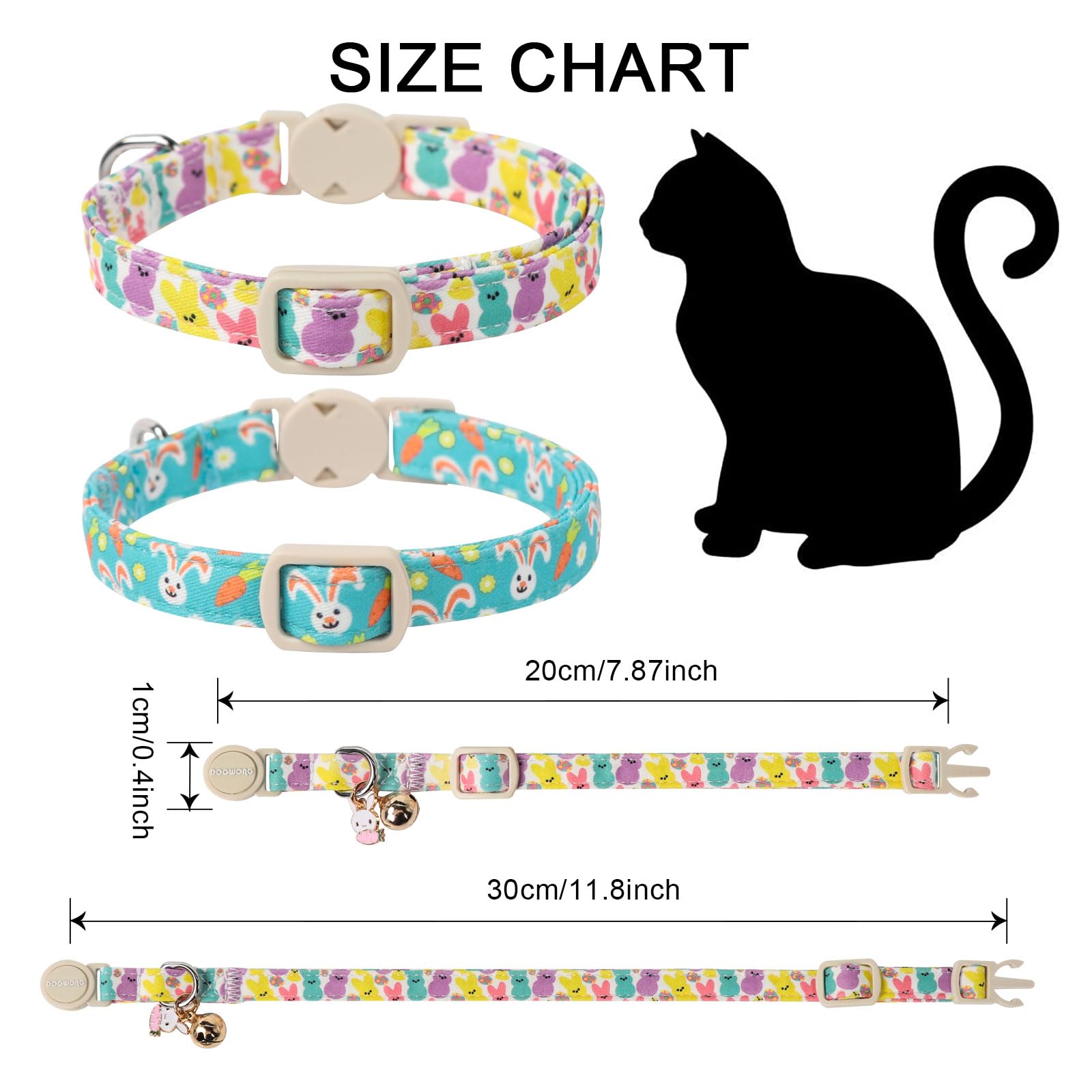 Collier DOGWONG en coton doux, léger et confortable pour la peau.