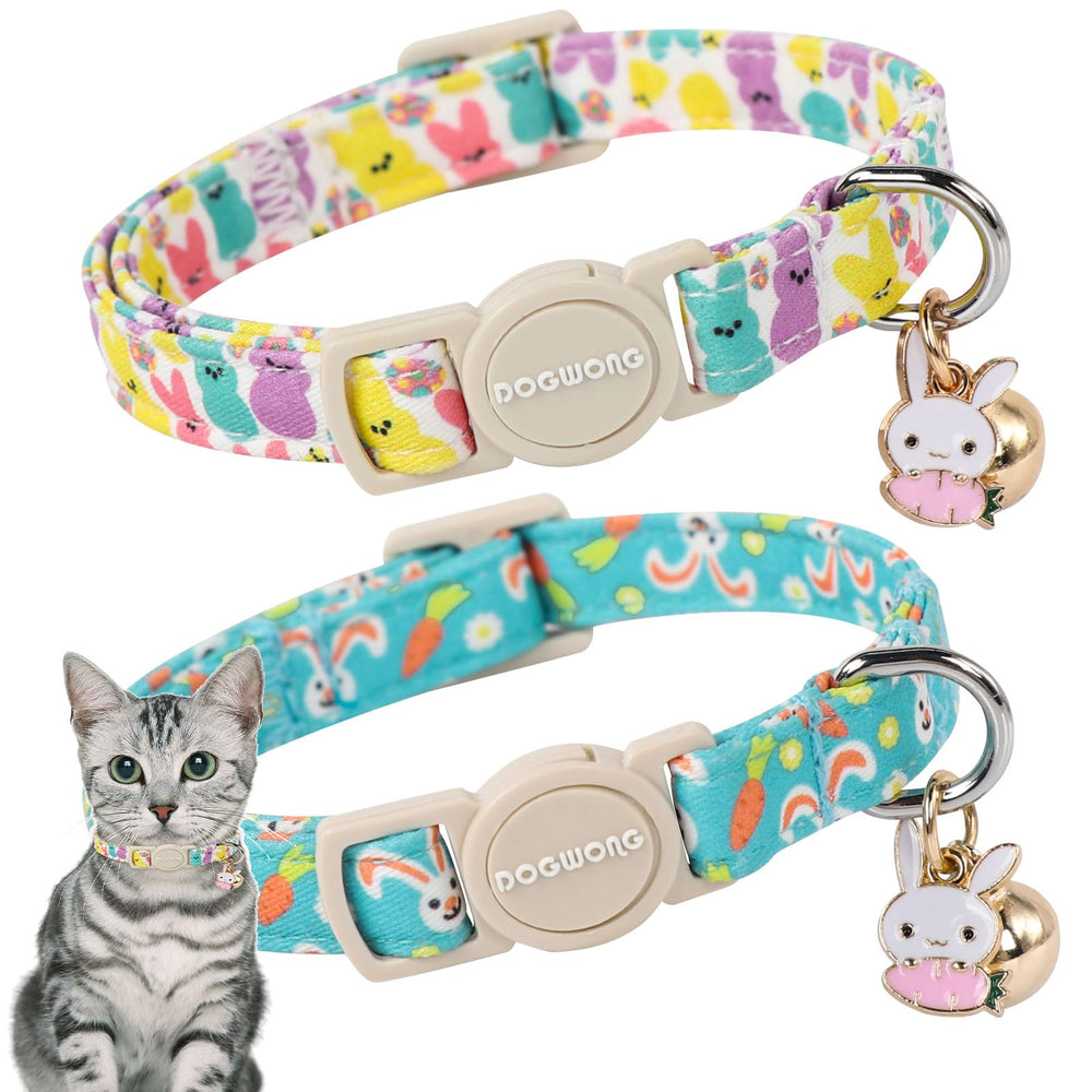 Collier DOGWONG pour chat, paques 2-pack, variation de style pour votre félin.