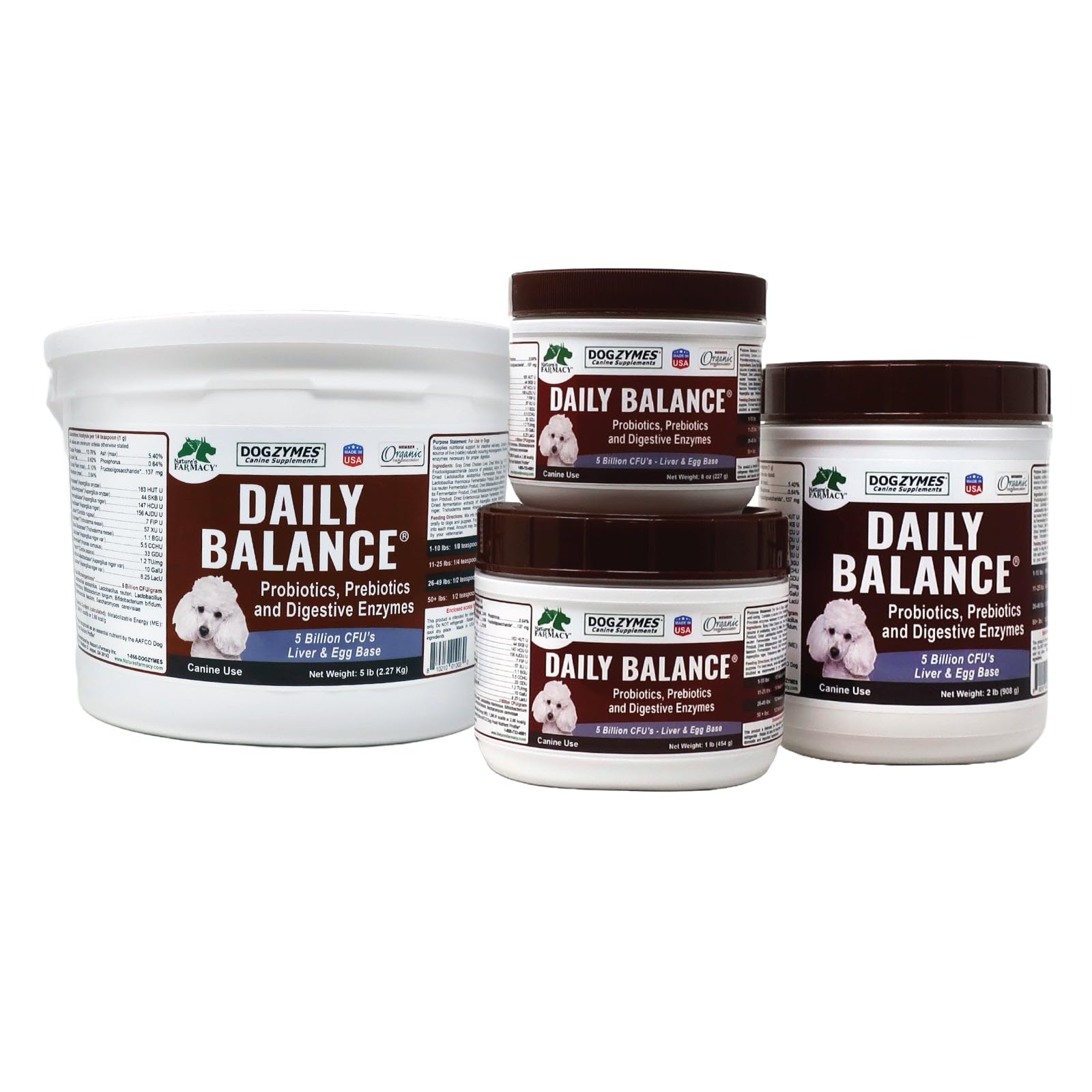 Cuillère-doseuse Dogzymes Daily Balance, dosage pratique pour l'alimentation quotidienne.