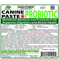 Dogzymes Canine Probiotic Paste, texture crèmeuse facile à appliquer.