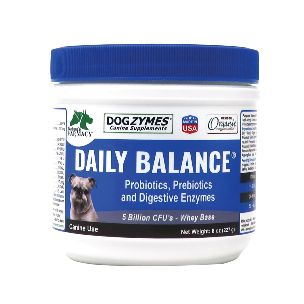 Dogzymes poudre digestive dissolvable pour chiens, soutien digestif quotidien.