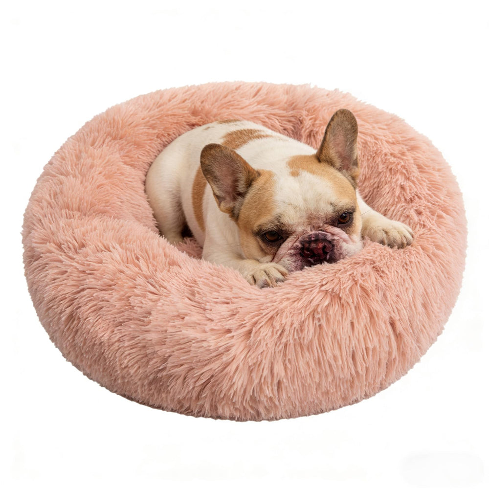 Lit en anneau Doimier pour chien moyen: soutien de la tête et cocon rassurant.