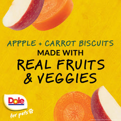 Dole biscuit végan pomme et carotte, sans blé ni maïs, idéal pour entraînement quotidien.