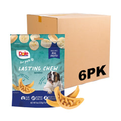 Friandises Dole pour chiens saveur banane dans le paquet, goût naturel sans artificiels.