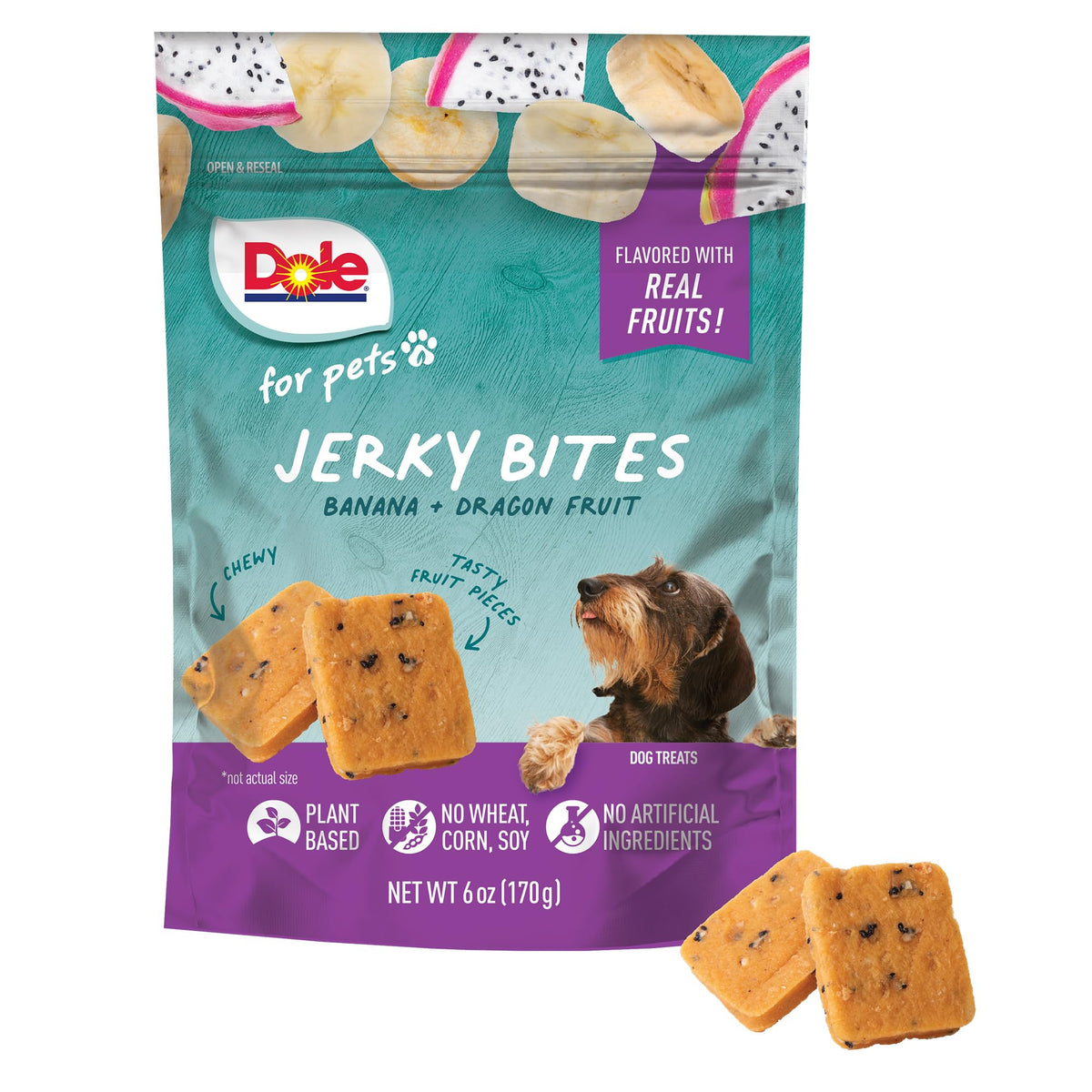 Bouchées Dole pour Animaux banane et fruit du dragon, friandise naturelle