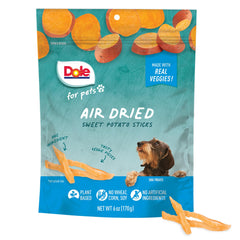 Dole pour Pets batonnet patate douce seches : friandise naturelle sans additifs.