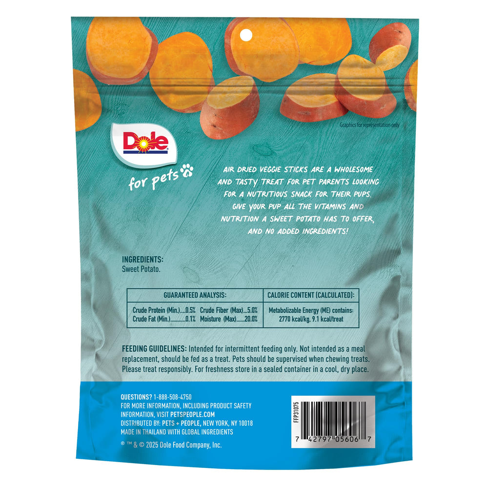 Dole pour Pets collation végétale patate douce : adaptée à un régime végétal.