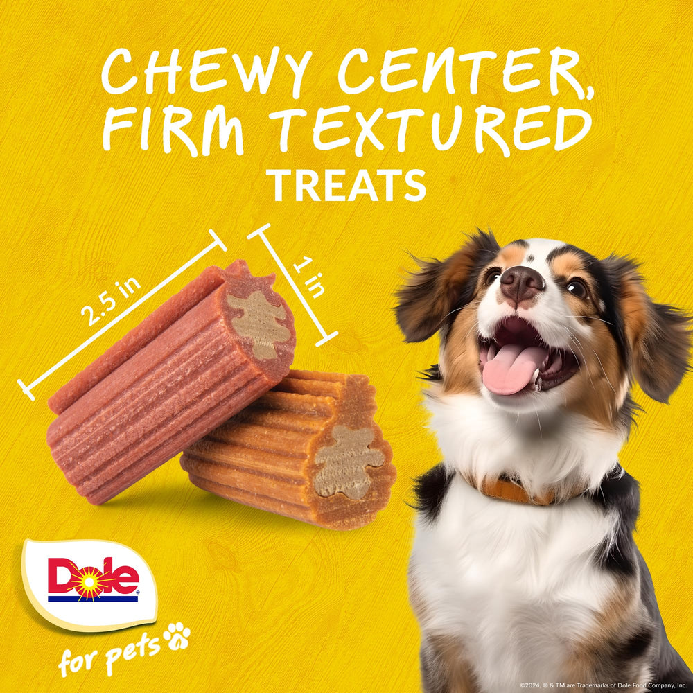Dole Pour Pets : texture ferme avec cœur moelleux pour satisfaire les mâchoires.