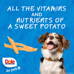 Dole pour Pets texture mie patate douce seche : récompense croquante et saine.