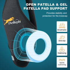 Dollephi poser genou chien facile, application rapide et pratique.
