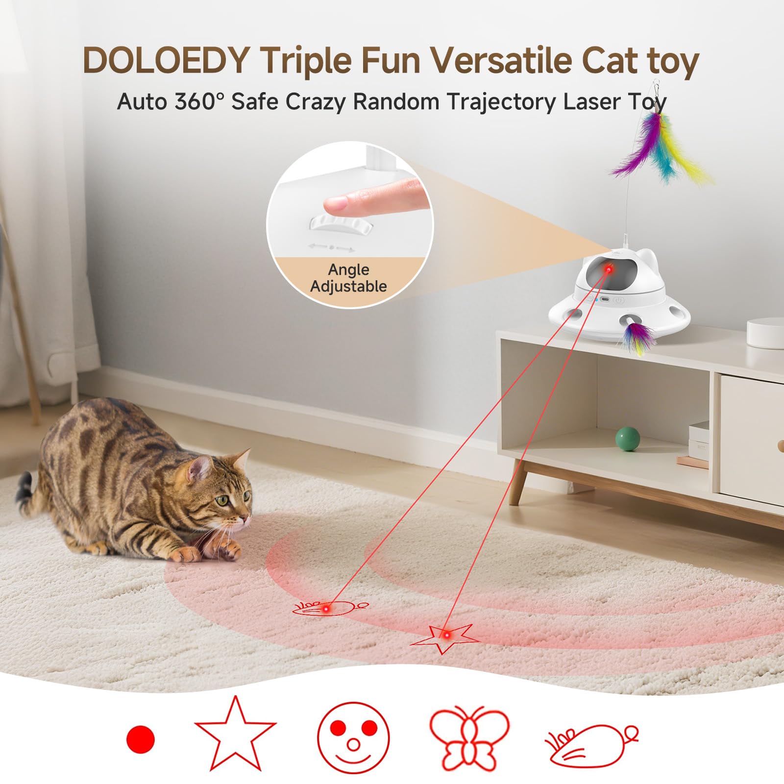 DOLOEDY Capteur intelligent déclenche le laser après activité.