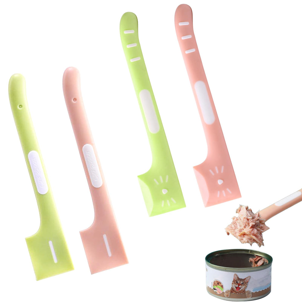 DonLeeving cuillères pour conserves animaux, lot de 4, pratique et dosage facile