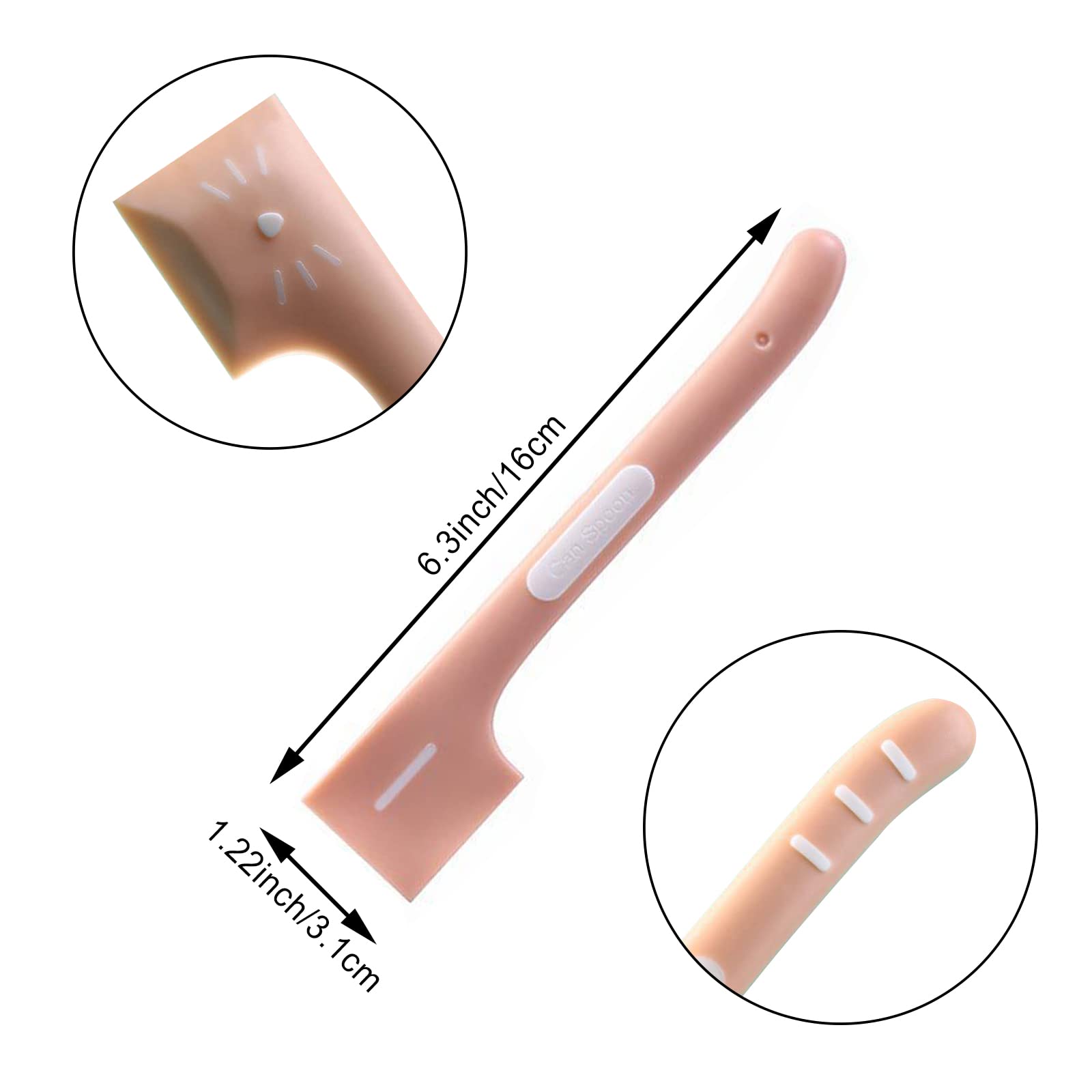 DonLeeving cuillères en silicone non toxique, deux couleurs disponibles