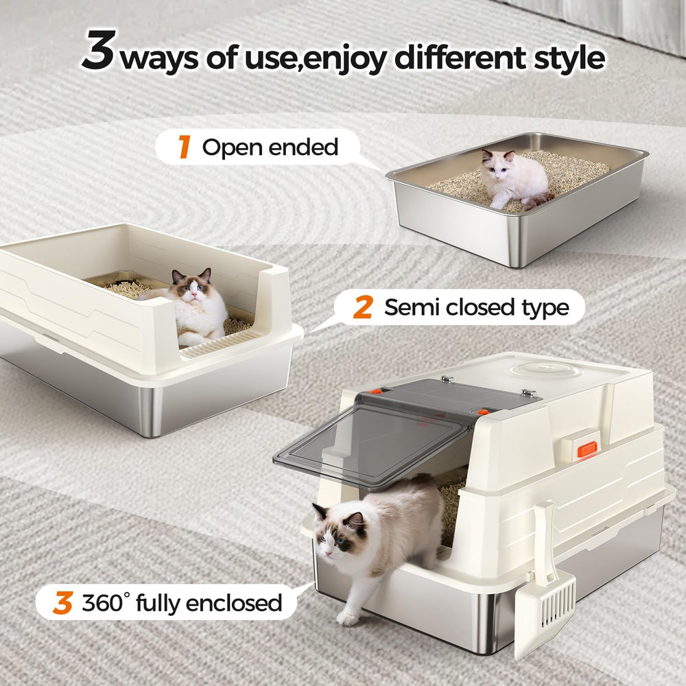 Donlinno XXXL porte pliable 180°, nettoyage sans retirer le couvercle.