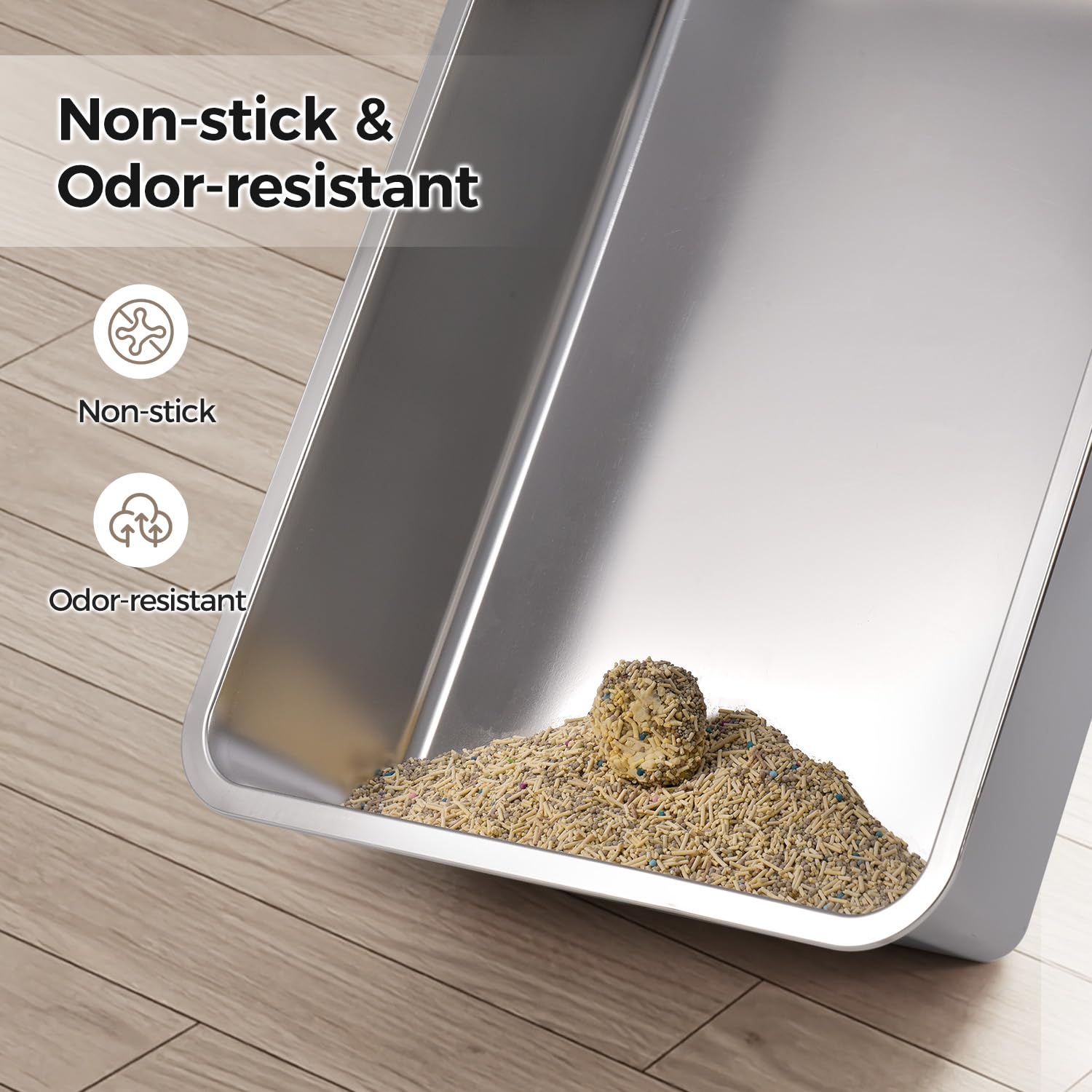 Compartiment déodorisant avec charbon de bambou pour absorber les odeurs.