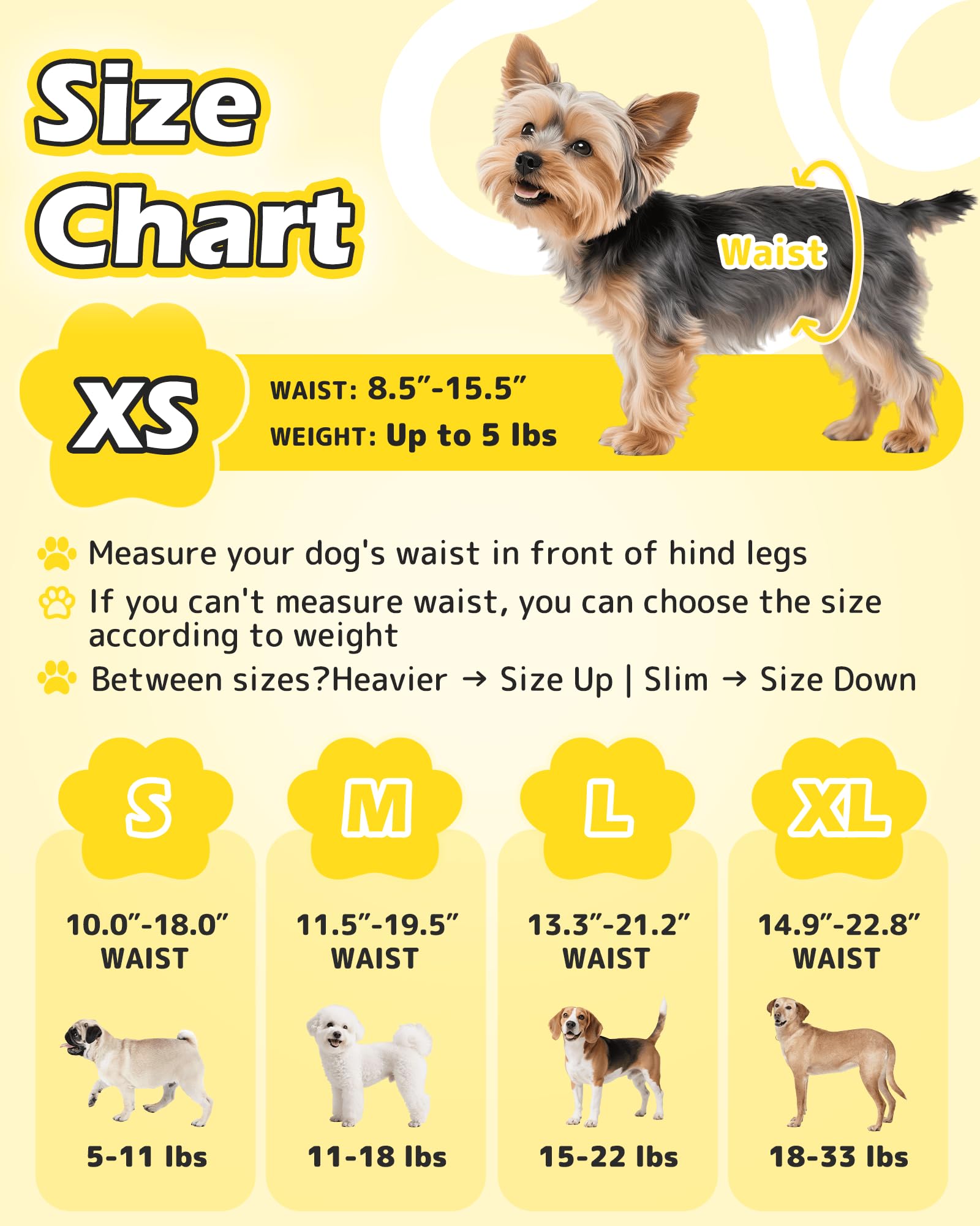 Dono couches pour chien enfilables extensibles facilitant le habillage