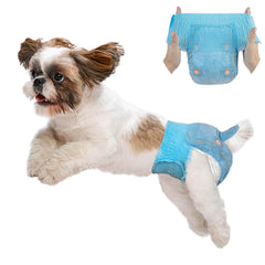 Couches Dono pour chiens femelles, enfilage sécurisant, maintien fiable au quotidien.
