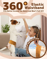 Tissu doux et respirant Dono, sans frottement autour de la queue.