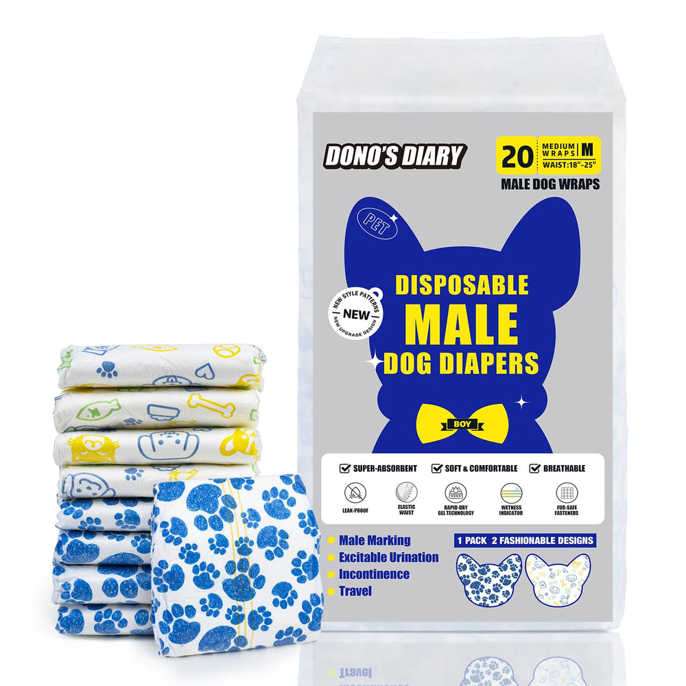 Dono Dog Diapers emballage 40 unités, pratique et économique