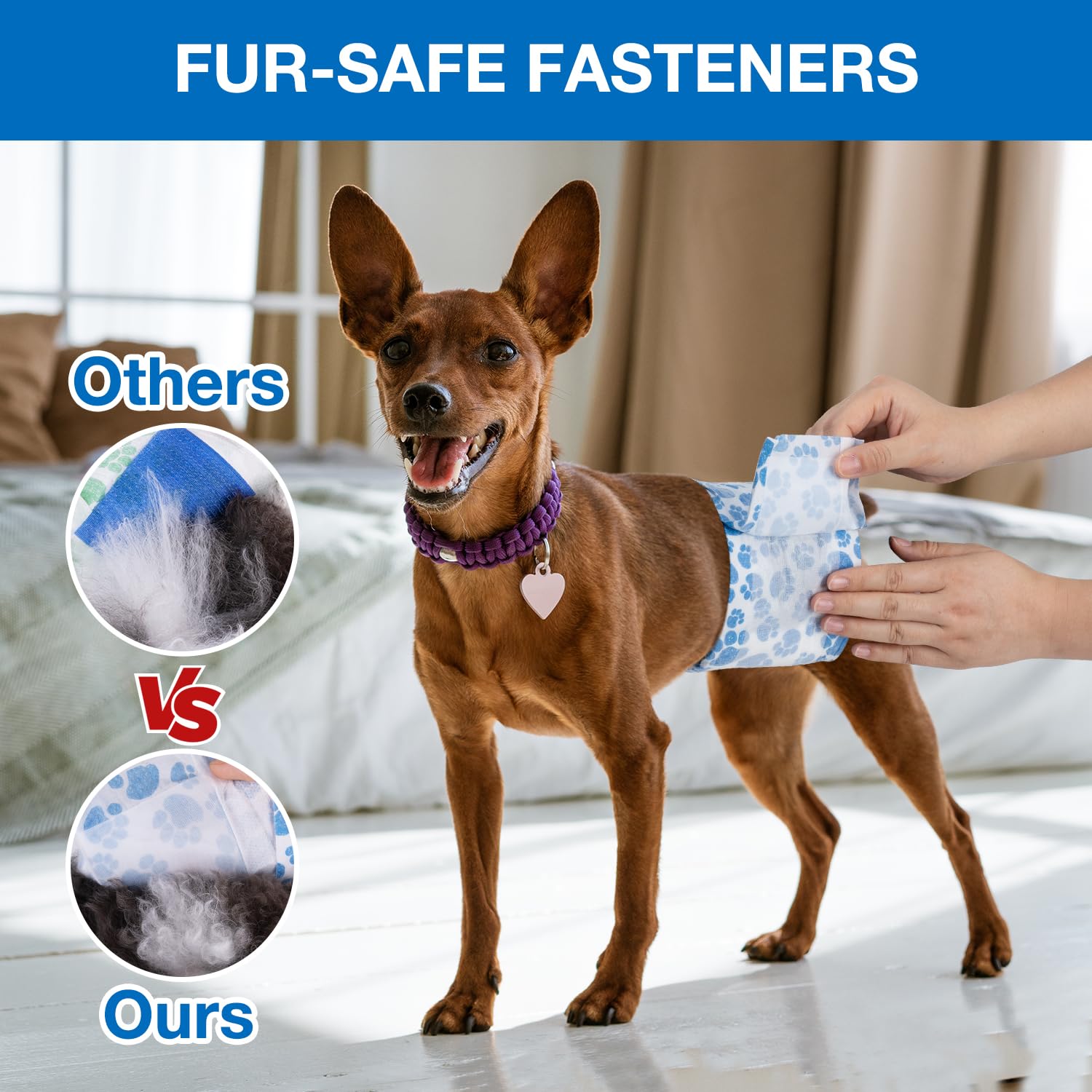 Dono Dog Diapers fermeture anti-poil et confortable