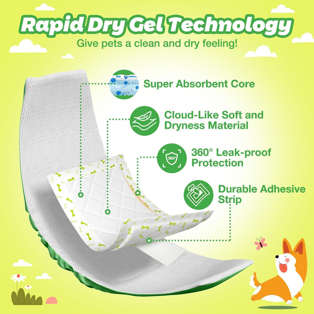 Dono pad-diaper-chien: adhesion amelioree pour eviter les deplacements.