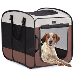 Donoro cage-chien-pliable intérieur pour usage domestique, installation rapide
