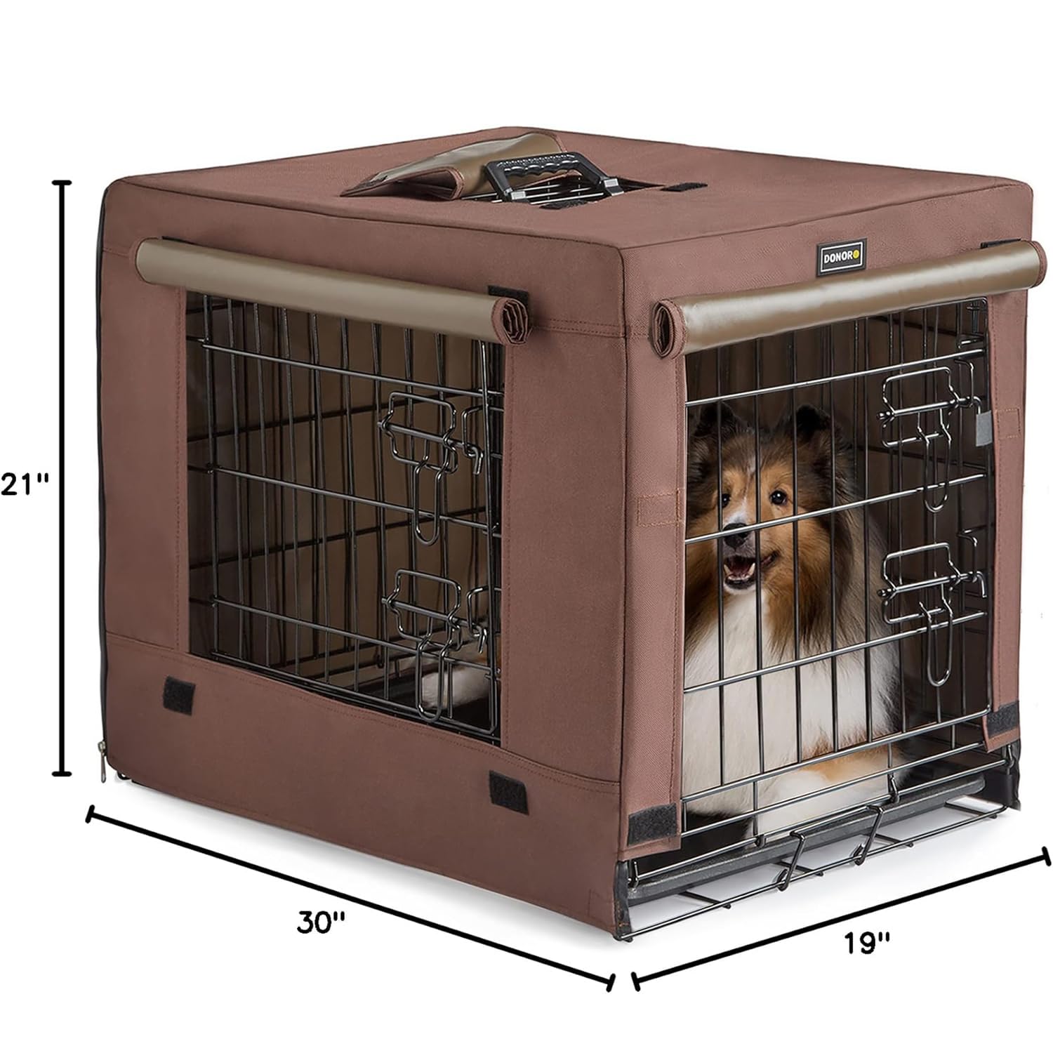 DONORO caisse-chien compacte et pliable pour rangement