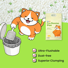 DOOBIT litière manioc sans poussière: réduit les poussières pour chats sensibles et leurs propriétaires.