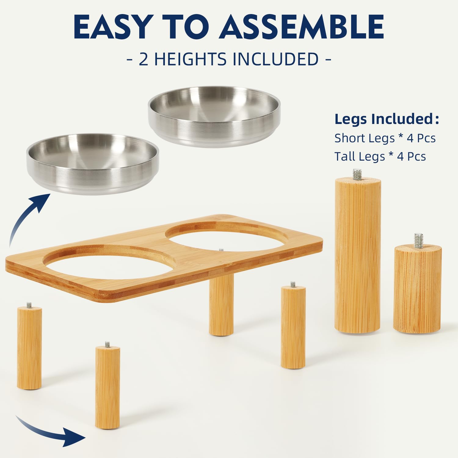 DoogCat hauteur réglable 7,8 cm pour un repas ergonomique.