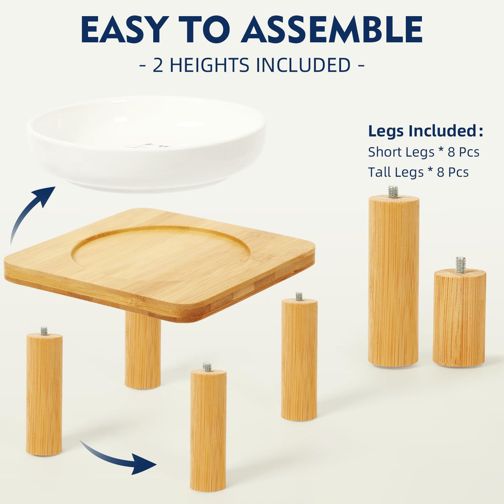 DoogCat support-bambou-sûr: cadre durable et hygiénique pour alimentation.