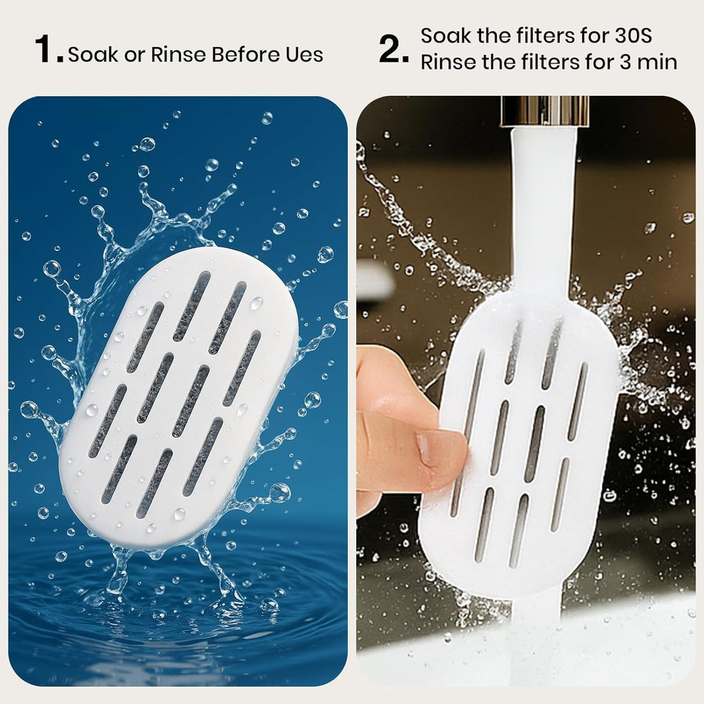 DOOOB filtre-chat fontaine éponges: capture poils et débris pour eau plus propre.