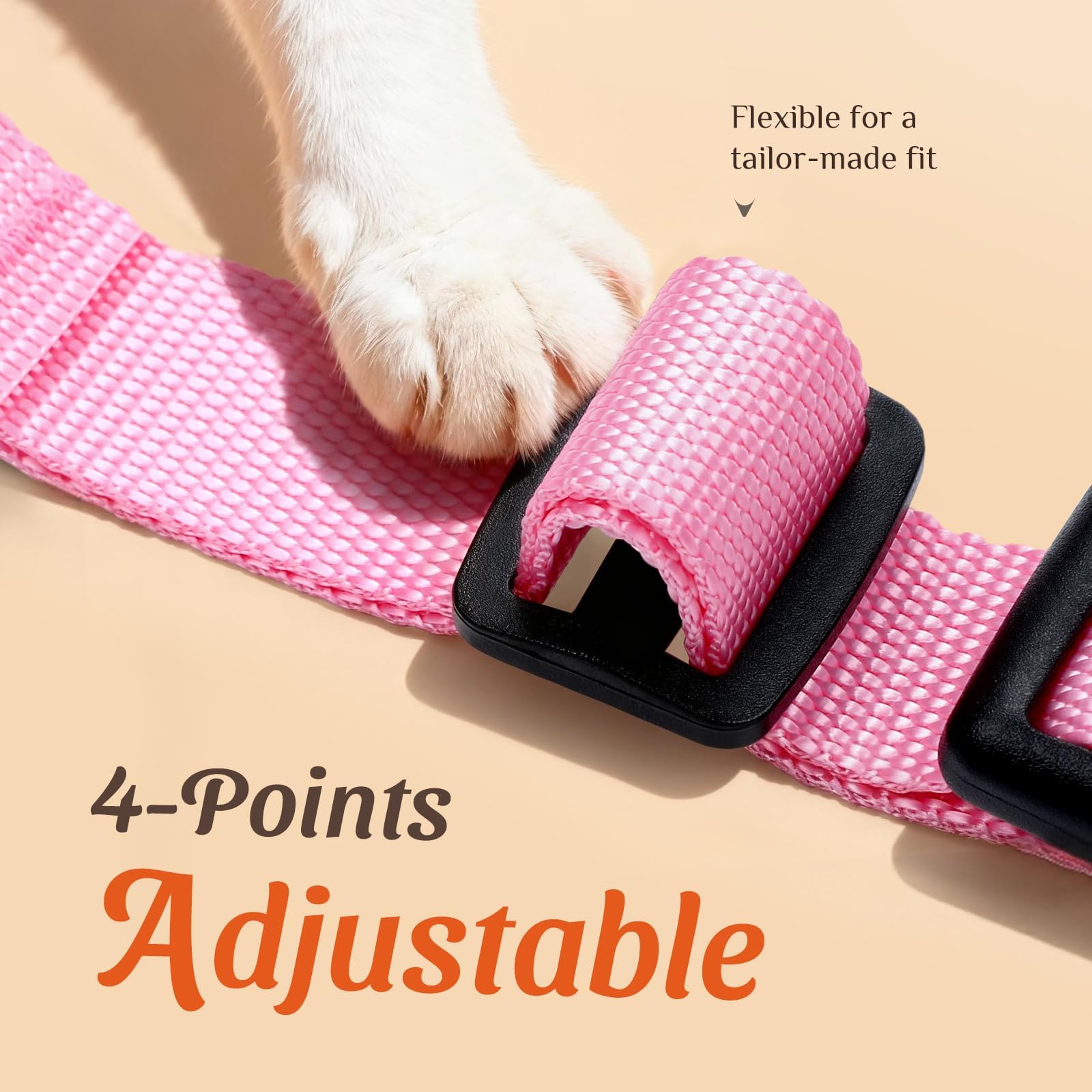 Harnais Dooradar ajustable au cou et à la poitrine pour grandir avec votre chat