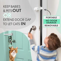 DOORWING verrou-porte-portable enfants: protection des doigts sans perçage.