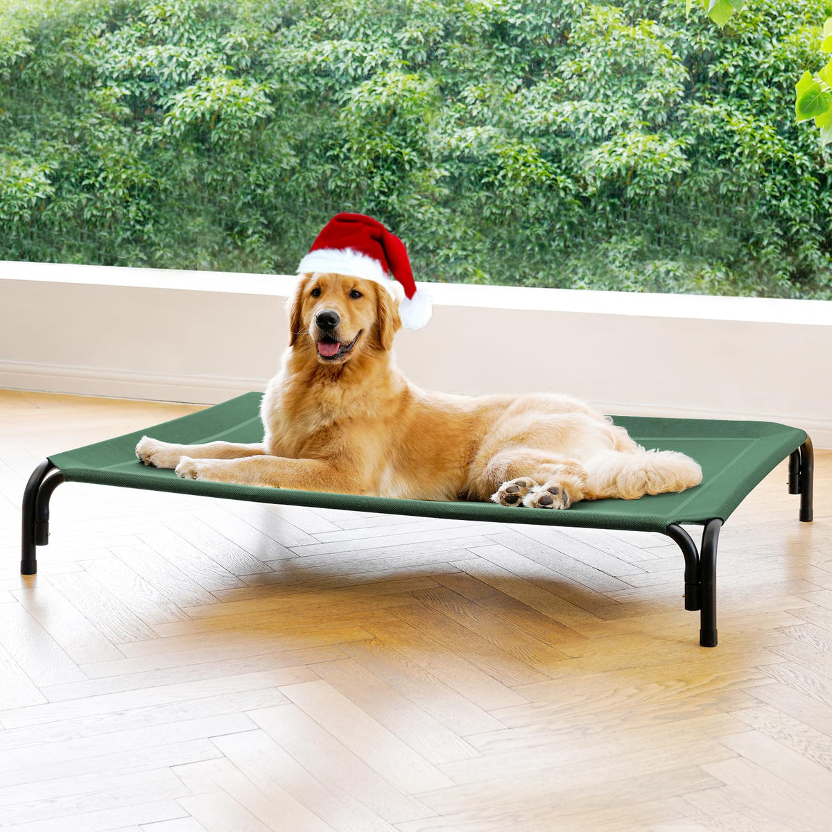 Lit chien elevé exterieur 43 pouces: confort et propreté.