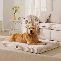 Lit orthopédique DOPEDIO pour chien moyen avec mousse en nid-d-abeille offrant un soutien ciblé