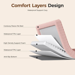 DOPEDIO mousse nid-d-abeille rose, soutien confortable et durable.