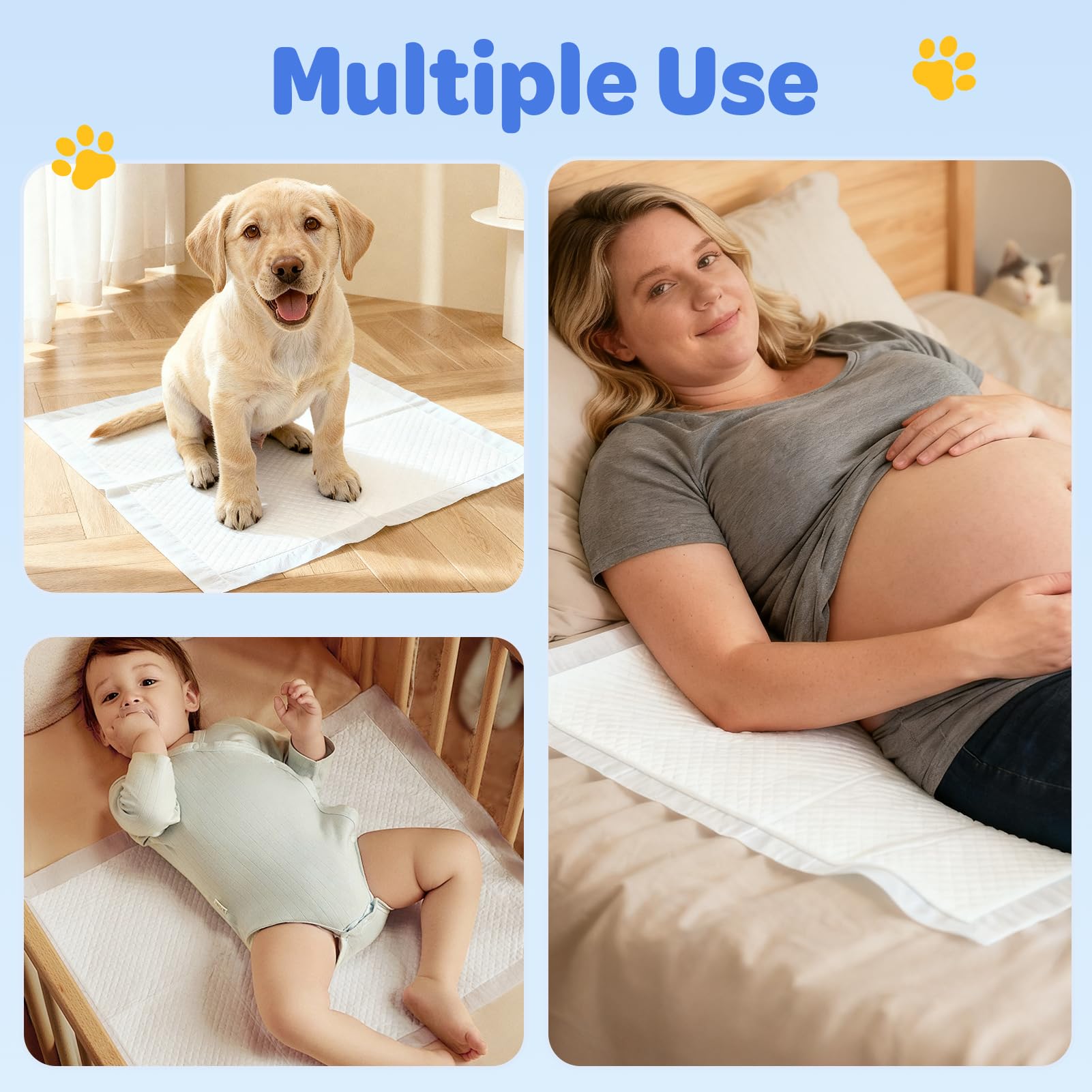 Tapis jetables doporro pour soins à domicile, pratiques et rapides.