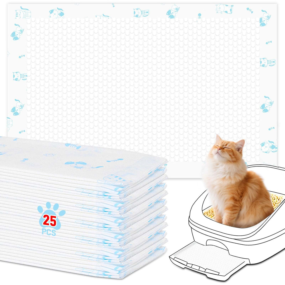 DOQVTIZAY tapis-chat absorbants, emballage 25 pièces pour litière propre