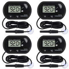 Dorhea thermomètre d'aquarium avec écran LCD, lecture claire de la température.