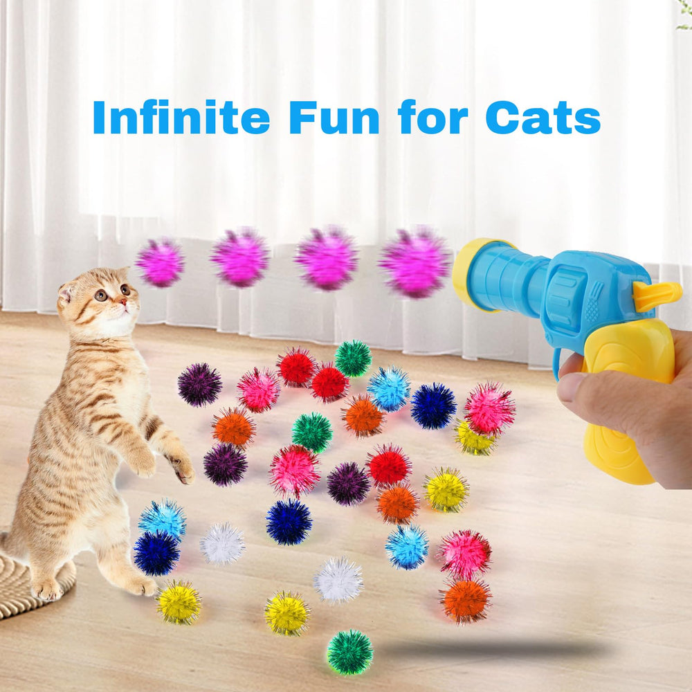 Dorhui boules pompon durables pour chat, distraction durable.