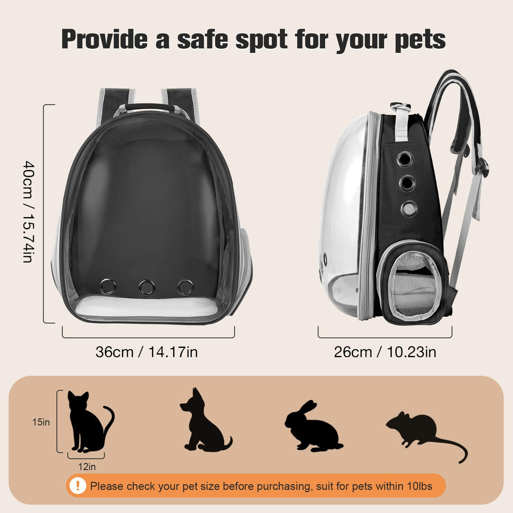 Matériau durable et imperméable du sac Dorphy, protection accrue pour l’animal et les effets.