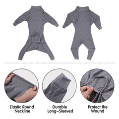 Dotoner combinaison récupération chien gris ouverture-defecation – pratique pour l'hygiène publique sans mouiller le vêtement