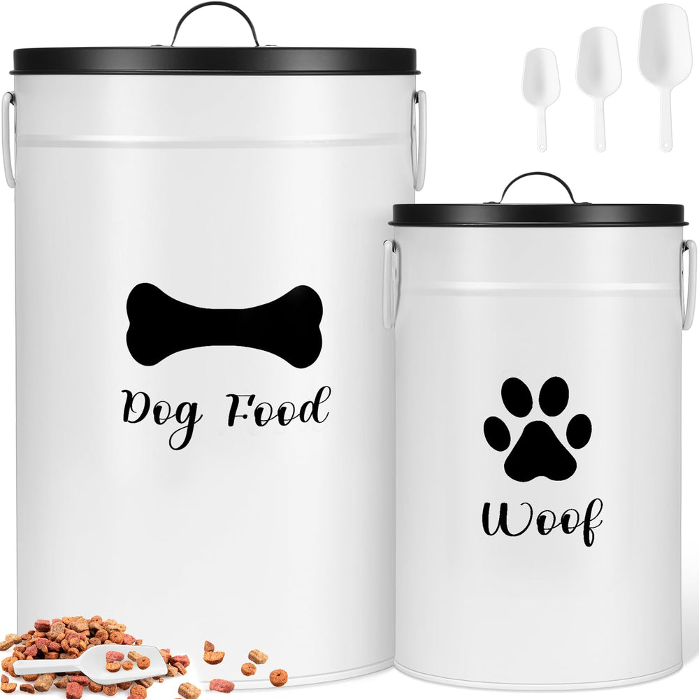 DoubleFill boîtes extralarge de nourriture chien — rangement pratique sur le comptoir.